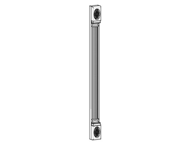 VENEZIA Pillérléc dekor 720x50x25mm ÖREGCSERESZNYE, HÁRS-CSERESZNYE