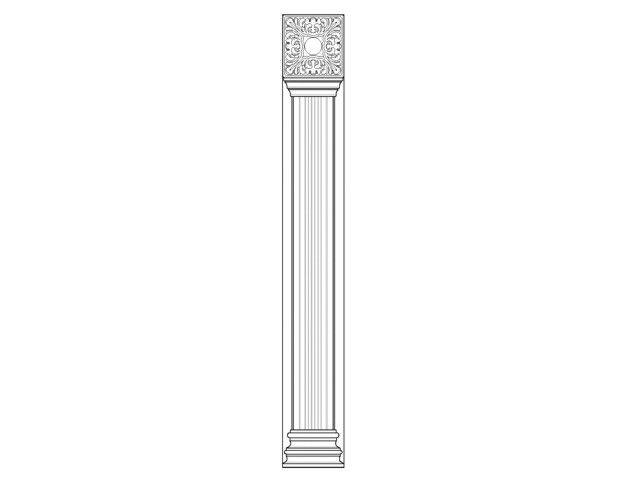 VENEZIA Oszlop 960x100x55mm ÖREGCSERESZNYE, HÁRS-CSERESZNYE