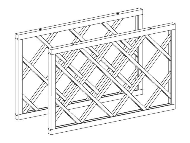 VENEZIA Bortartó betét 335x567mm (pár) ÖREGCSERESZNYE, HÁRS-CSERESZNYE