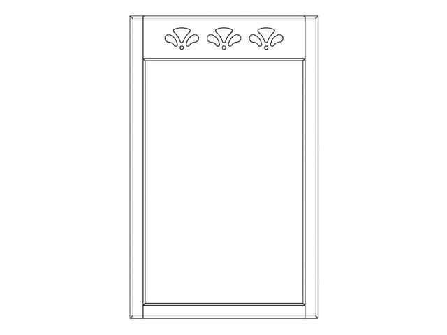 POSITANO Nyitott keret 716x896mm ANTIKOLT KRÉM, KÖRIS