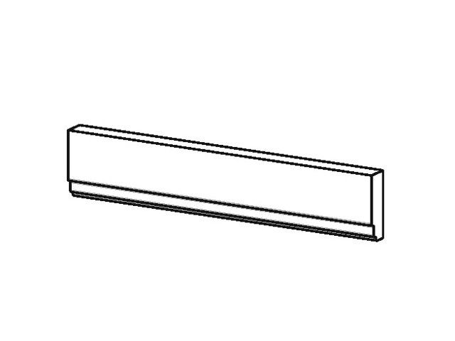 SORRENTO Fényléc 3000x60x20mm SÖTÉT ANTIKOLT, KÖRIS