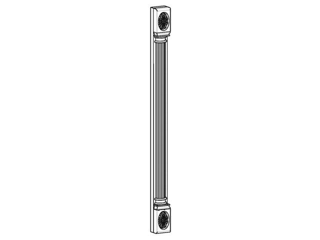 SORRENTO Pillérléc dekor 720x50x40mm SÖTÉT ANTIKOLT, KÖRIS