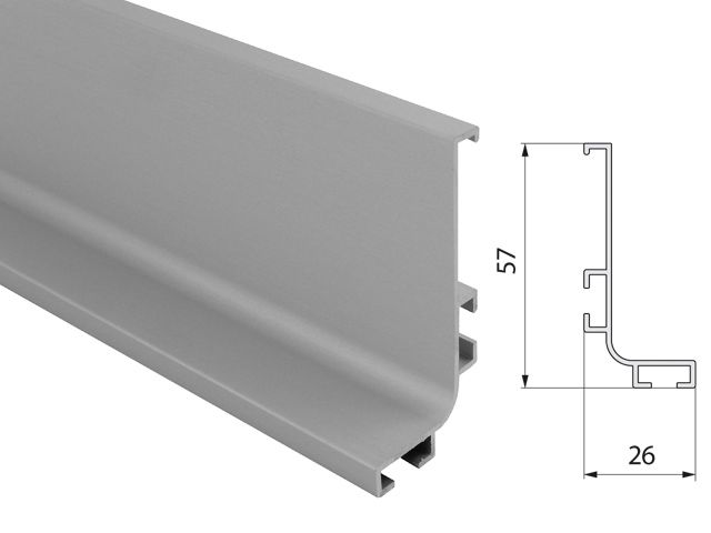 GOLA FELSŐ PROFIL 4200x57x26mm GOLA PROFILRENDSZER