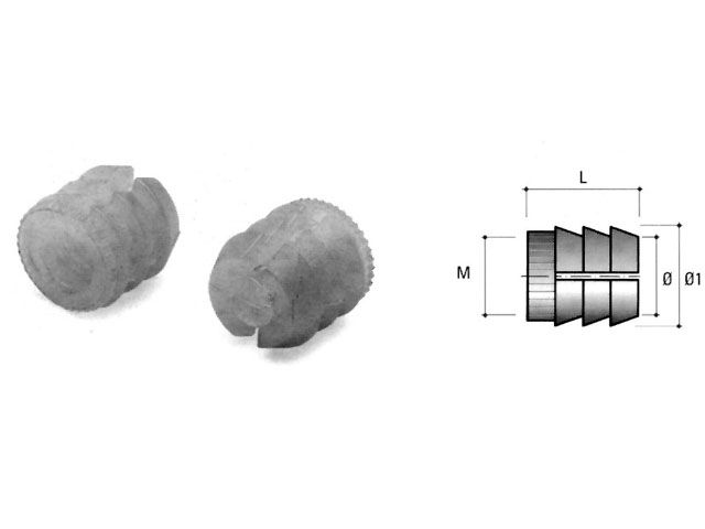 DÜBEL M4 BU11, NATUR ÁTM:8x10mm SZERELVÉNY