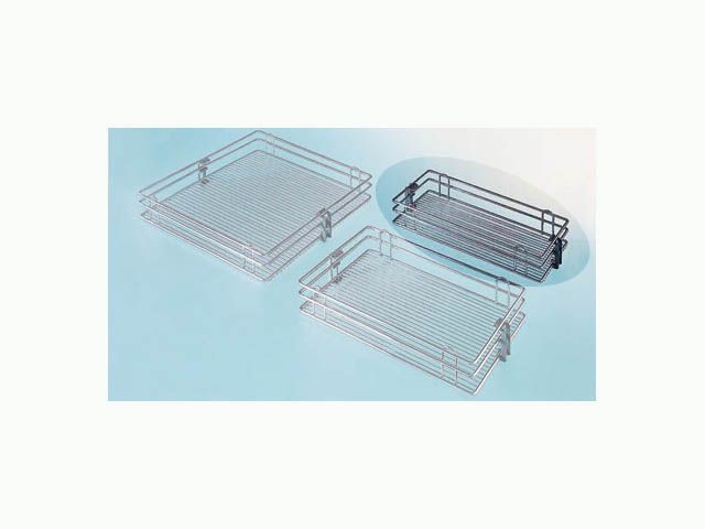 CC30 KOSÁR, KRÓM 250×95×420 mm FÉMRÁCS