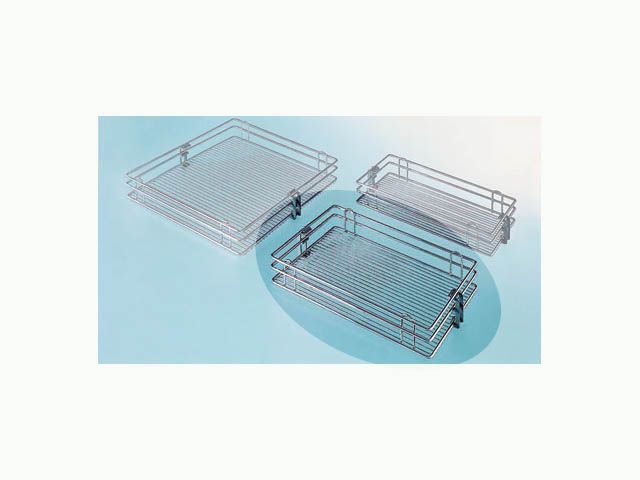 CC40 KOSÁR, KRÓM 345×95×420 mm FÉMRÁCS