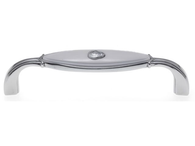 FOGANTYÚ 1898-106 ZN1A4, KRÓM-FEHÉR Furattáv: 96mm 