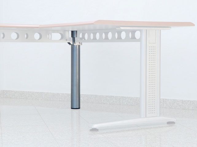 LÁB SINGAPORE 695mm, ALUMINIUM RAL9006 aluminium láb IRODABÚTOR PROGRAM
