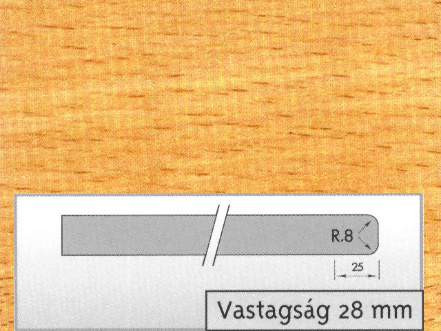 44 CE BÜKK 4200×600×28mm MUNKALAP