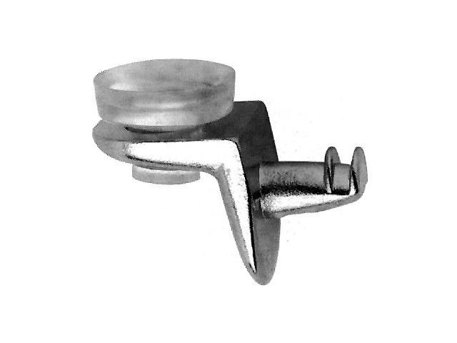 ÜVEGPOLC TARTÓ MV03, NIKKELEZETT ÁTM:5x22mm SZERELVÉNY