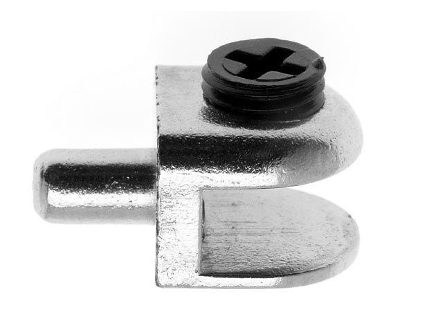 ÜVEGPOLC TARTÓ MV08, NIKKELEZETT ÁTM:5x22mm SZERELVÉNY