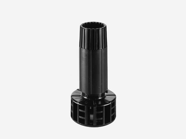 450/120 T2 LÁB TALP NÉLKÜLI, FEKETE 120 mm SZEKRÉNYLÁB