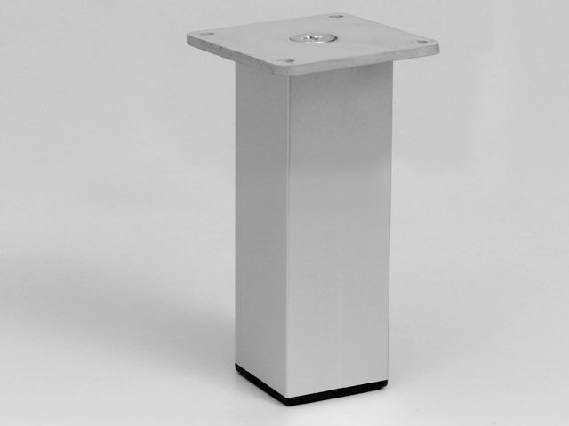 19134, ALUMINIUM 37X37X100mm DEKORATIV SZEKRÉNYLÁB