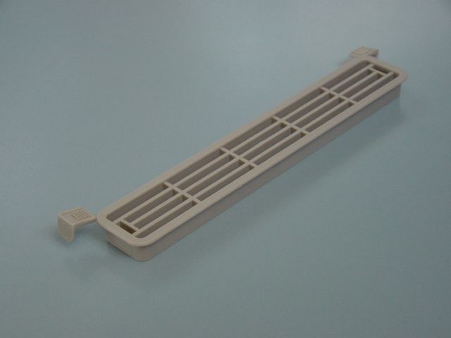 444 NÉGYSZÖG ALAKÚ, SZÜRKE 203x35x14 mm SZELLÖZÖRÁCS