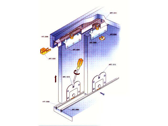300 B BÚTORAJTÓHOZ, ALUMINIUM TEHERB. 50 KG TOLÓAJTÓ SZERELVÉNY