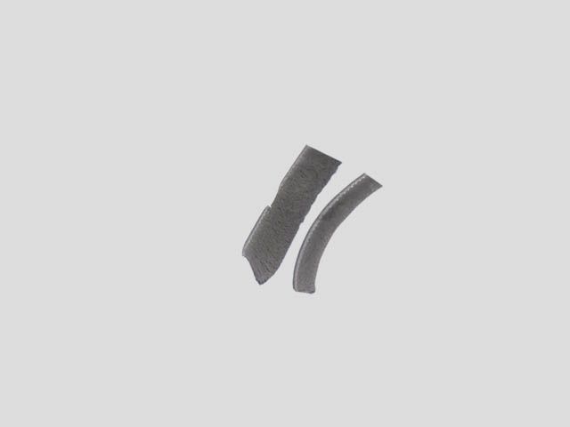 PORFOGÓ KEFE, FEKETE Behúzható, 4,8x4 mm TOLÓAJTÓ SZERELVÉNY