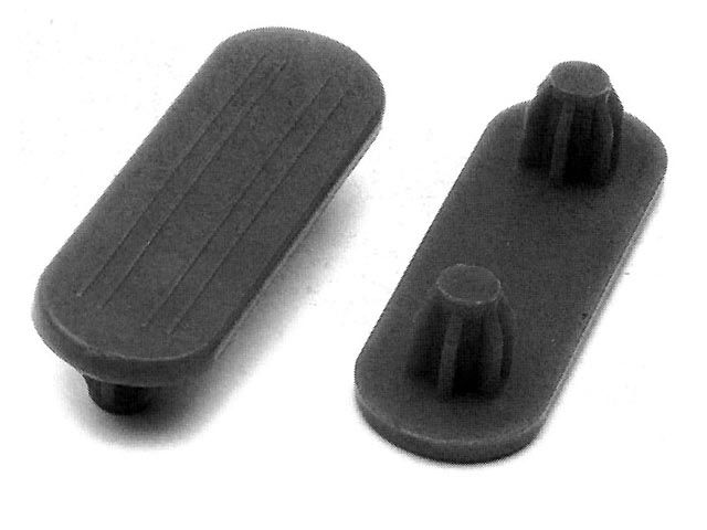 PADLÓVÉDÖ SC01, FEKETE 50x16mm MÜANYAG SZERELVÉNY