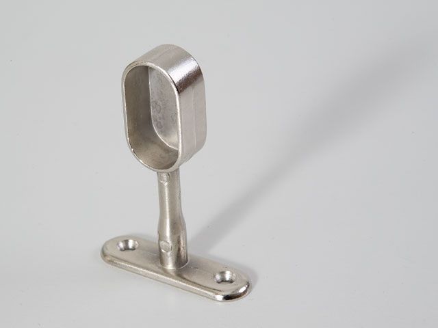 12110 RÚDTARTÓ, NIKKEL zárt OVÁLIS RÚDHOZ L:71mm VÁLLFATARTÓ RÚD