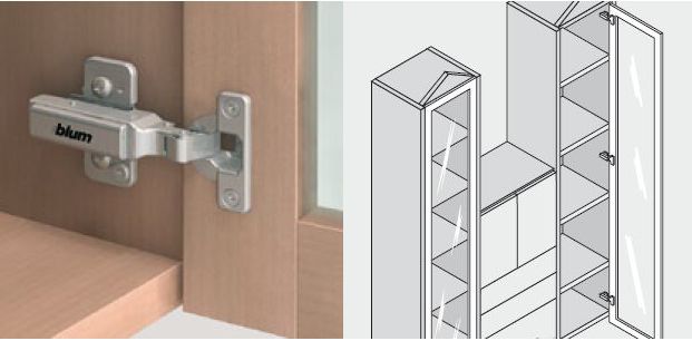 CLIP / CLIP top KIVETŐPÁNT 71T0550 MB V50 NI BLUM ráütődő mini kivetőpánt