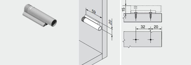 EGYENES ADAPTER BLUMOTIONHOZ 970.1201   BLU-AP 500R736 BLUM műanyag