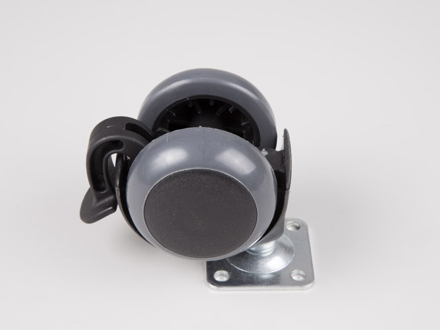 311/MF.050 FÉKEZŐS TALPAS FEKETE-SZÜRKE 50mm 35kg BÚTORGÖRGŐ