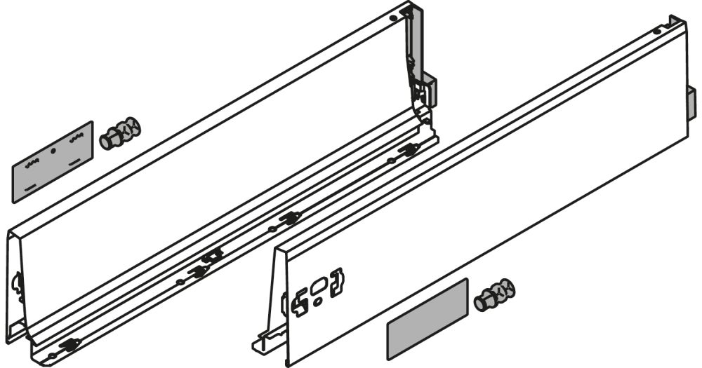 TANDEMBOX ANTARO FIÓKKÁVA SELYEMFEHÉR 378K4002SA Z R+L  V1 SEIW BLUM 