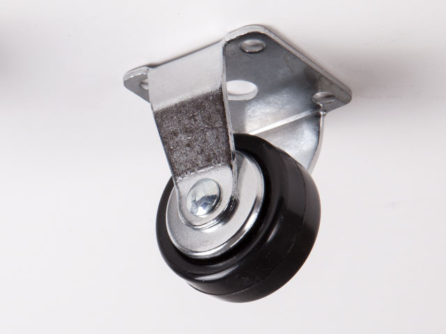 222/N.40 FIX TALP. FÉM KÖZEPŰ  FEKETE 40mm  15kg                     BÚTORGÖRGŐ