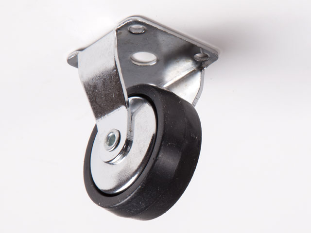 222/N.50 FIX TALP- FÉM KÖZEPŰ  FEKETE 50mm  20kg                     BÚTORGÖRGŐ