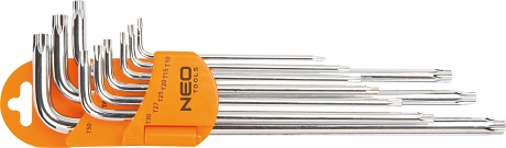 IMBUSZKULCS KÉSZLET TORX NEO TOOLS 9db-os T10-T50 
