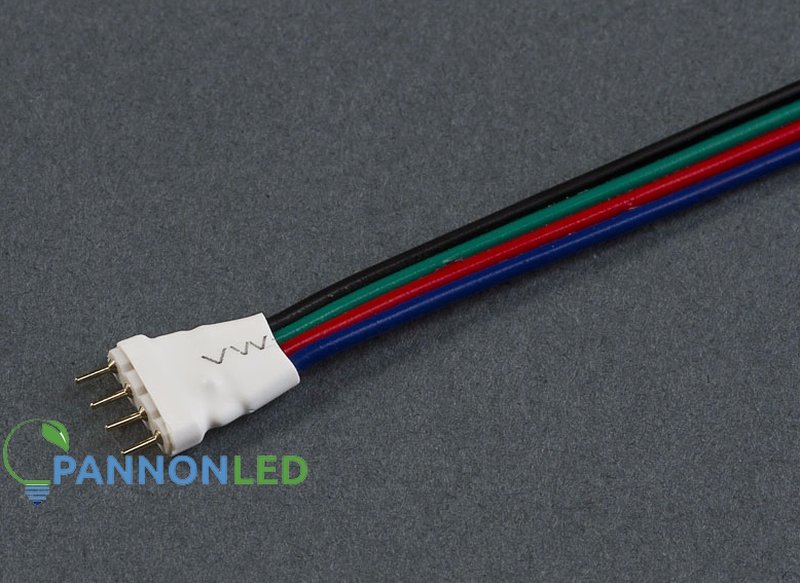 4 ERES FORRASZTHATÓ TÜSKÉS CSATLAKOZÓ RGB LED SZALAGHOZ 