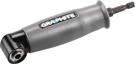 DERÉKSZÖGBEN CSAVAROZÓ ADAPTER GRAPHITE 1/4 (6,35mm) JOBB ÉS BAL FORGÁSIRÁNY 