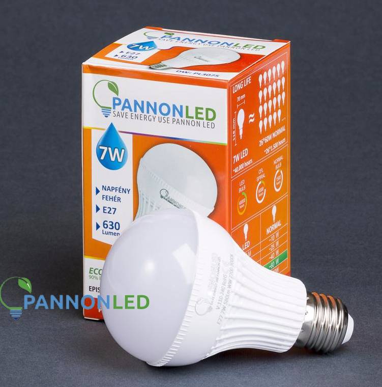 LED ÉGŐ GÖMB E27 DW NAPFÉNY FEHÉR 7W 270fok 