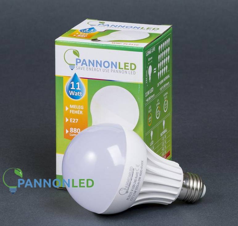 LED ÉGŐ GÖMB E27 WW MELEG FEHÉR 11W 270fok 
