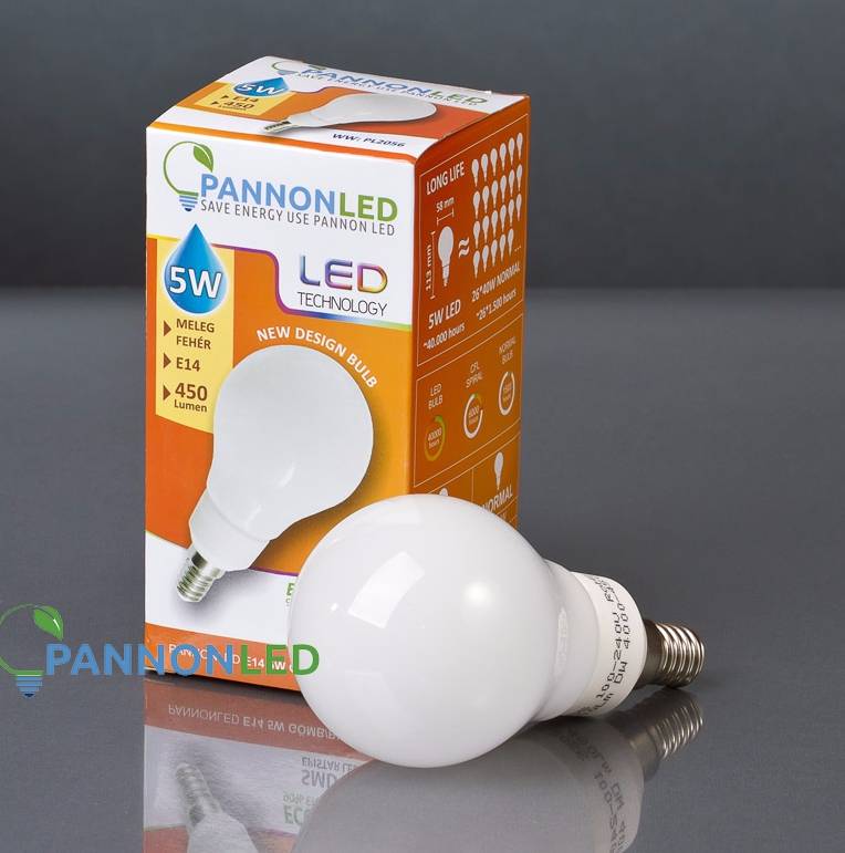 LED ÉGŐ GÖMB E14 MELEG FEHÉR 5W 300fok 
