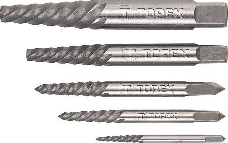TÖRTCSAVAR KIHAJTÓ KÉSZLET TOPEX 5db 