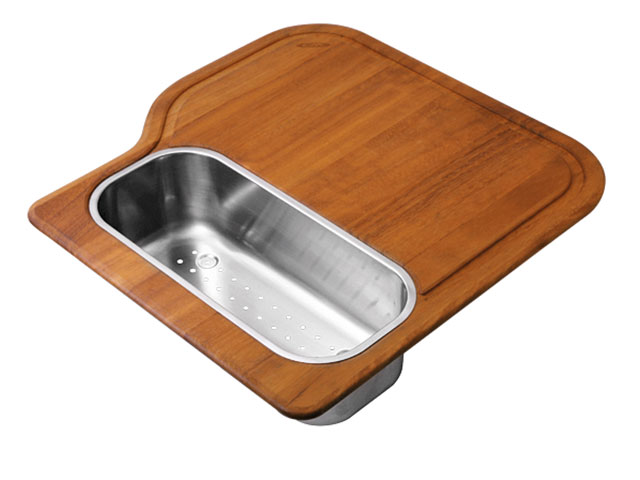 VÁGÓDESZKA EUREKA IROKO 460x455mm +INOX GYÜMÖLCSMOSÓ     