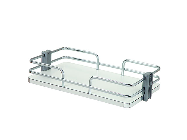 CC30AS FÉMKOSÁR KRÓM-FEHÉR 246×93×410mm                   