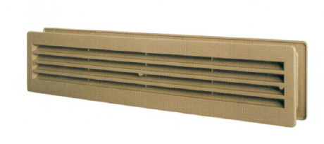 SZELLŐZŐRÁCS MŰANYAG BARNA 300x70mm 