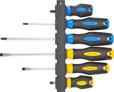 CSAVARHÚZÓ KÉSZLET TOPEX 6db-os TARTÓVAL 