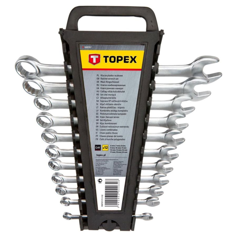 CSILLAG VILLÁSKULCS KÉSZLET TOPEX 12db-os 6-22mm 