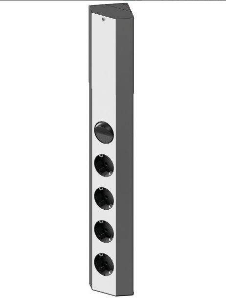 CASIA UNIVERZÁLIS SAROKDUGALJSOR BACHMANN 4x230V + KAPCSOLÓ, 923.007 