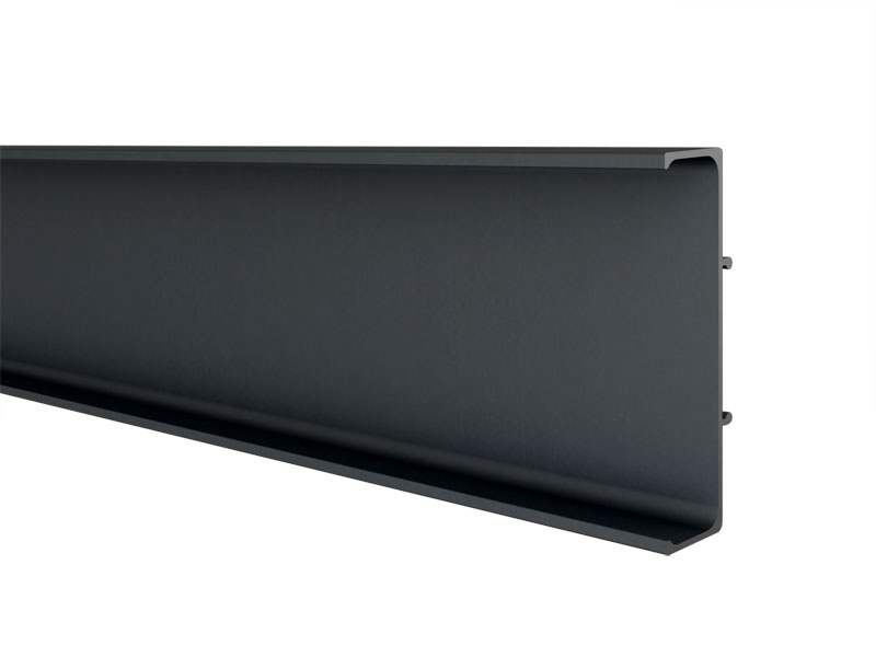 GOLA 80\G39.AL09 PROFIL DUPLA FEKETE 4200mm                         GOLA PROFILRENDSZER     