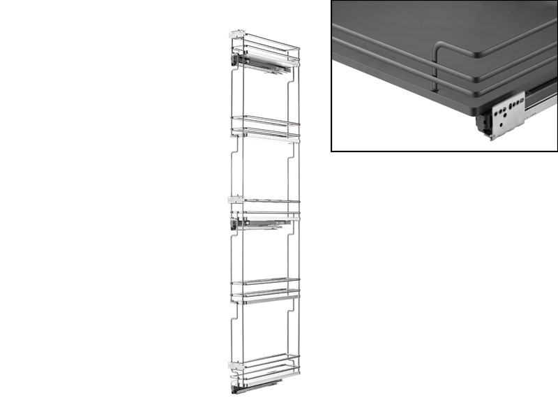 ELQGM155SX BAL OLDALL.SZER.ANTRACIT 107×1700×468mm                 FÉMRÁCSOK                     
