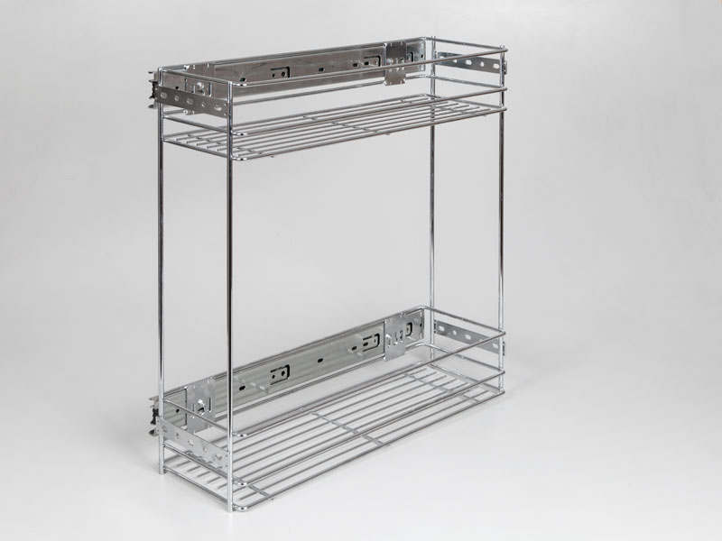 24250.202 OLDALLAPRA SZERELH.KRÓM 160x490x470mm                  FÉMRÁCSOK                     