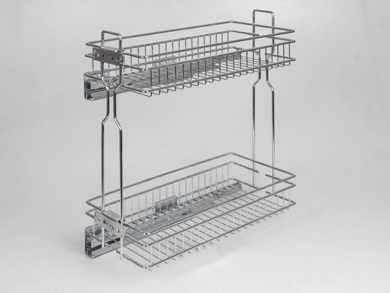 HFR300 OLDALLAPRA SZERELHETŐ KRÓM 220x545x468mm                  FÉMRÁCSOK                     