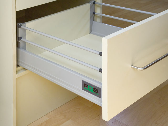 FDS-DF D DUPLAFALÚ FIÓKOLDAL SZÜRKE 270mm MAGASÍTOTT,40kg 