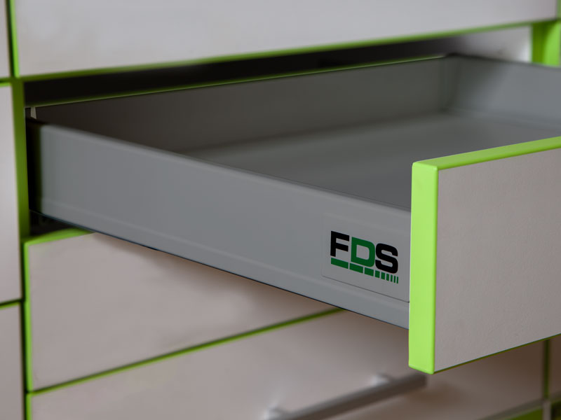 FDS-DF N DUPLAFALÚ FIÓKOLDAL SZÜRKE 500mm, 40kg 