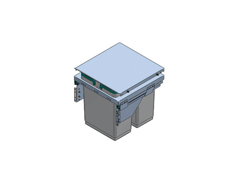 PGTM602RFG (2x36l) SZELEKTÍV SZÜRKE 600mm-es szekrényhez           HULLADÉKGYÜJTÖK               
