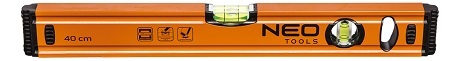VÍZMÉRTÉK ALU. NEO TOOLS 1500mm, 2 LIBELLÁS