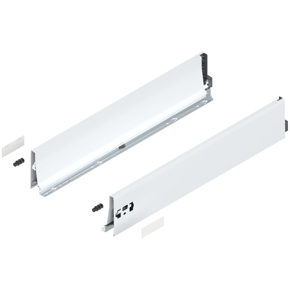 TANDEMBOX ANTARO FIÓKKÁVA SELYEMFEHÉR 378K6002SA BLUM magassága K (115 mm), NH=600 mm, jobb+ba